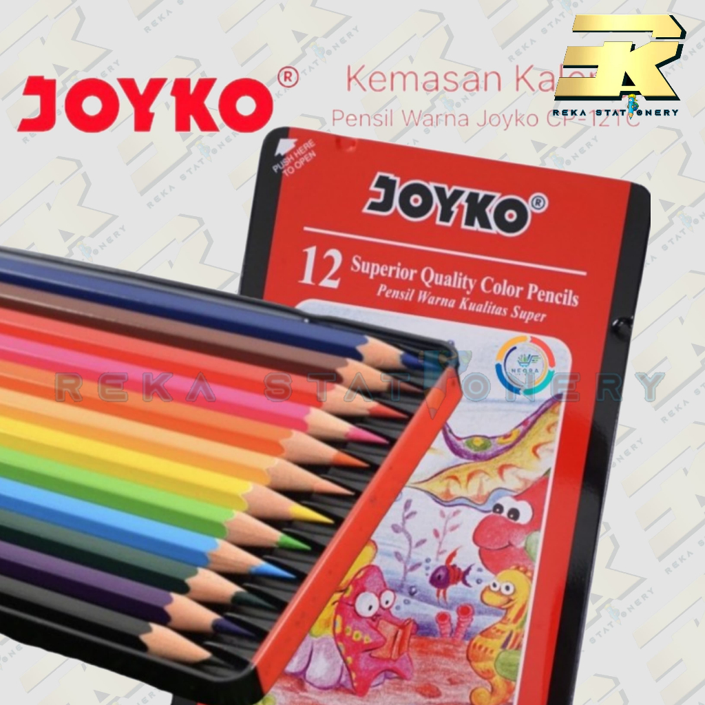 

Pensil Warna Joyko CP-12TC - Pensil Warna Kemasan Kaleng