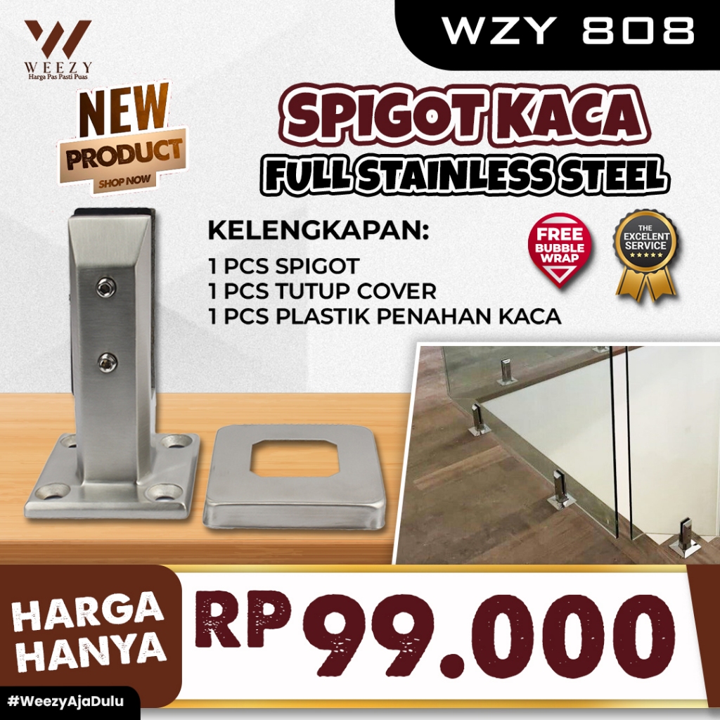 SPIGOT TERMURAH - SPIGOT KACA Weezy 808