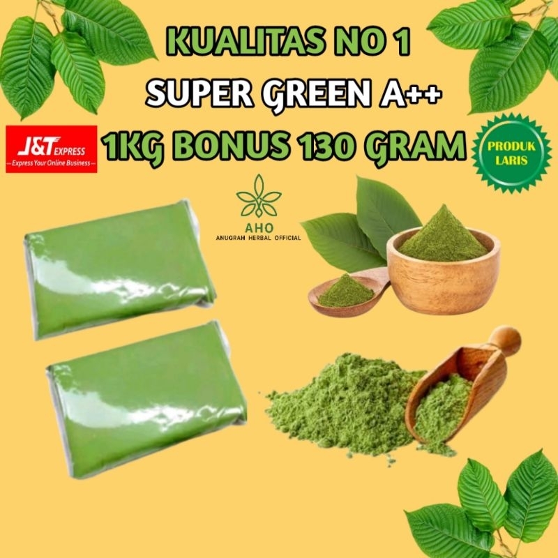 

AHO Suplemen Herbal Green A++ Super Kuantas No 1 130 Gram