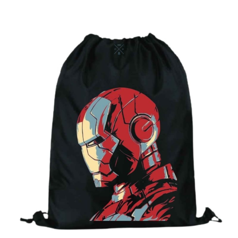 Tas Serut String Bag Full Print | Tas Serut Captain America | Tas Serut Gymsack Multifungsi