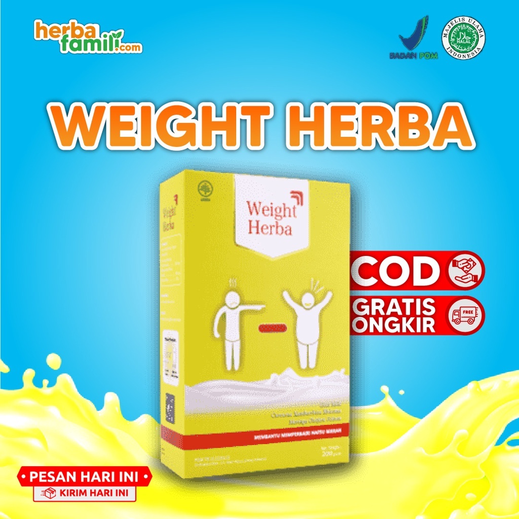 

Weight Herba - Susu Penambah Berat Badan Dan Tingkatkan Nafsu Makan