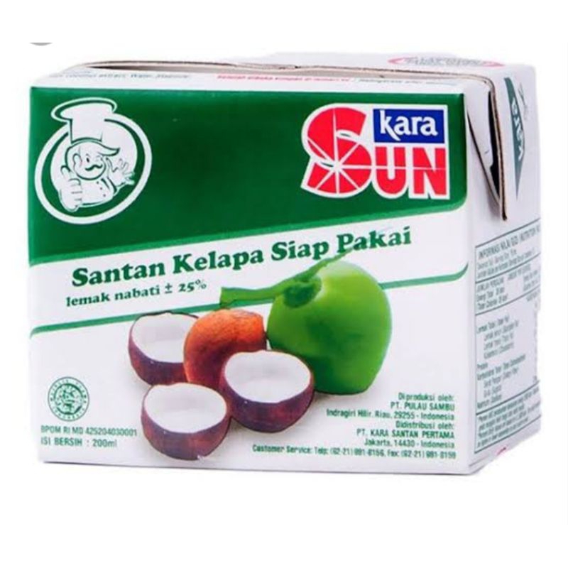 

Sun Kara Santan Cair Siap Pakai 200 ml