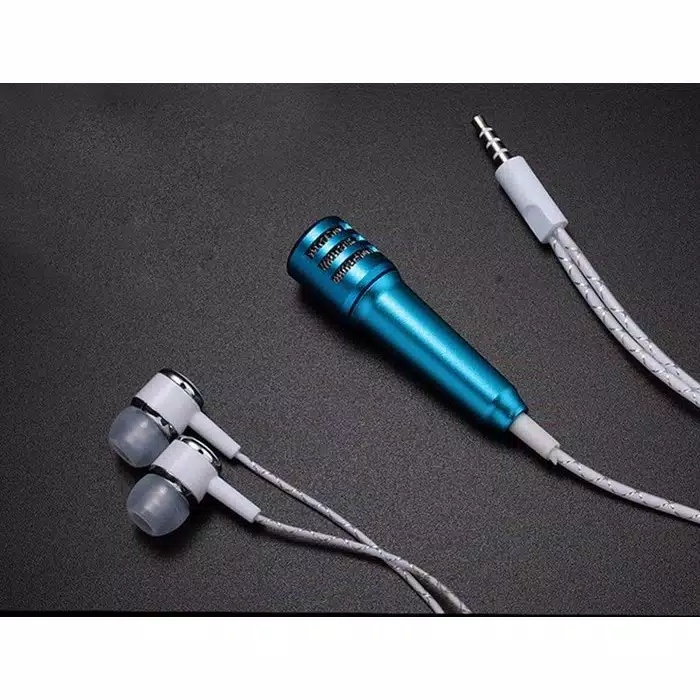 New-Mic Smule Karaoke Headset Speaker Handsfree Microphone Mini Universal - READY MAKASSAR