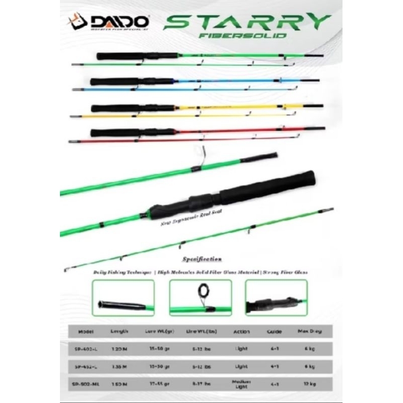 Joran Pancing DAIDO STARRY 120cm-135cm-150cm