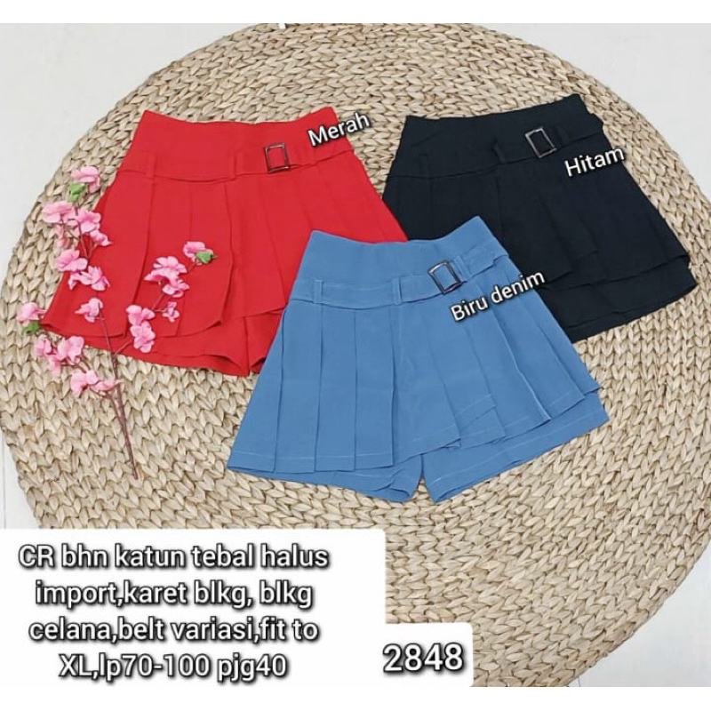 CELANA ROK 2848 RAMPLE BELT VARIASI IMPORT , ROK CELANA IMPORT , ROK CELANA MURAH , ROK CELANA WANIT