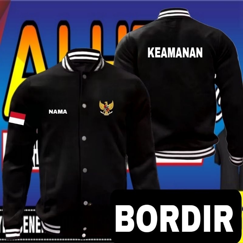 Jaket bordir keamanan jaket varsity keamanan jaket baseball keamanan jaket kerja keamanan jaket sera