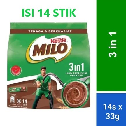 

Milo 3in1 isi 14 stik / Milo 3 in 1 / Milo stik stick EXP terbaru