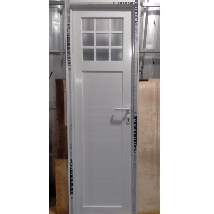 kusen+pintu L80xT200 aluminium kamar mandi  3 inci Lengkap aksesoris