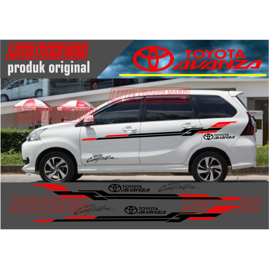 cutting stiker sticker mobil avanza cutting sticker lis mobil toyota avanza