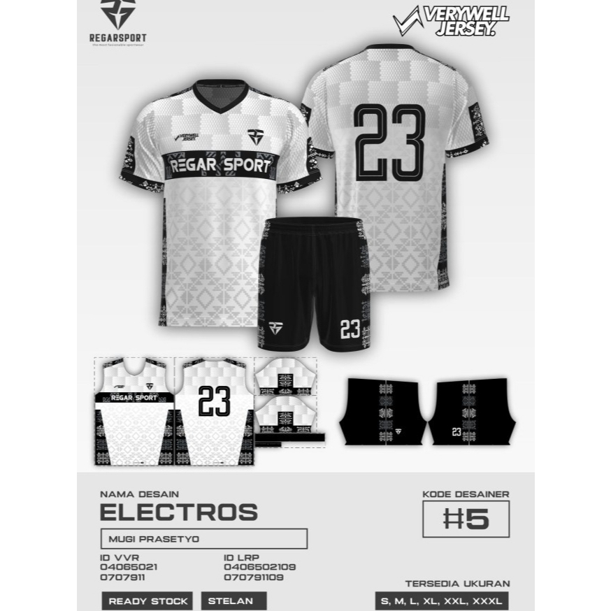 REGARSPORT - 361 Jersey Bola setelan lengan pendek