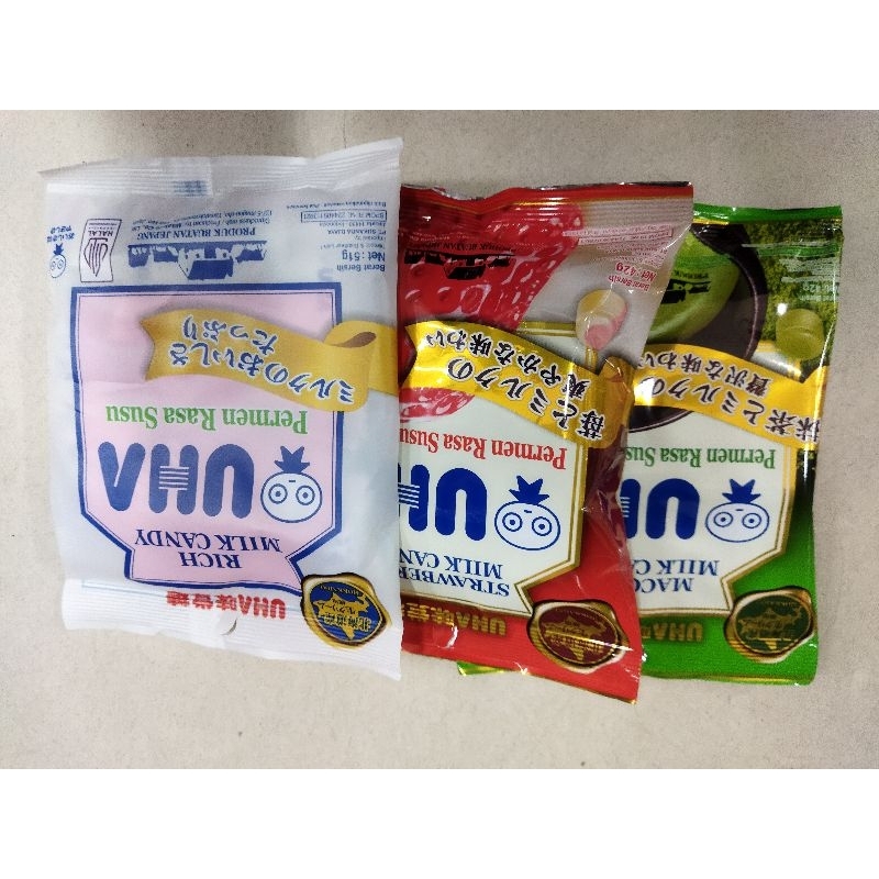 

UHA milk candy 42gr machha-strawberry-milk