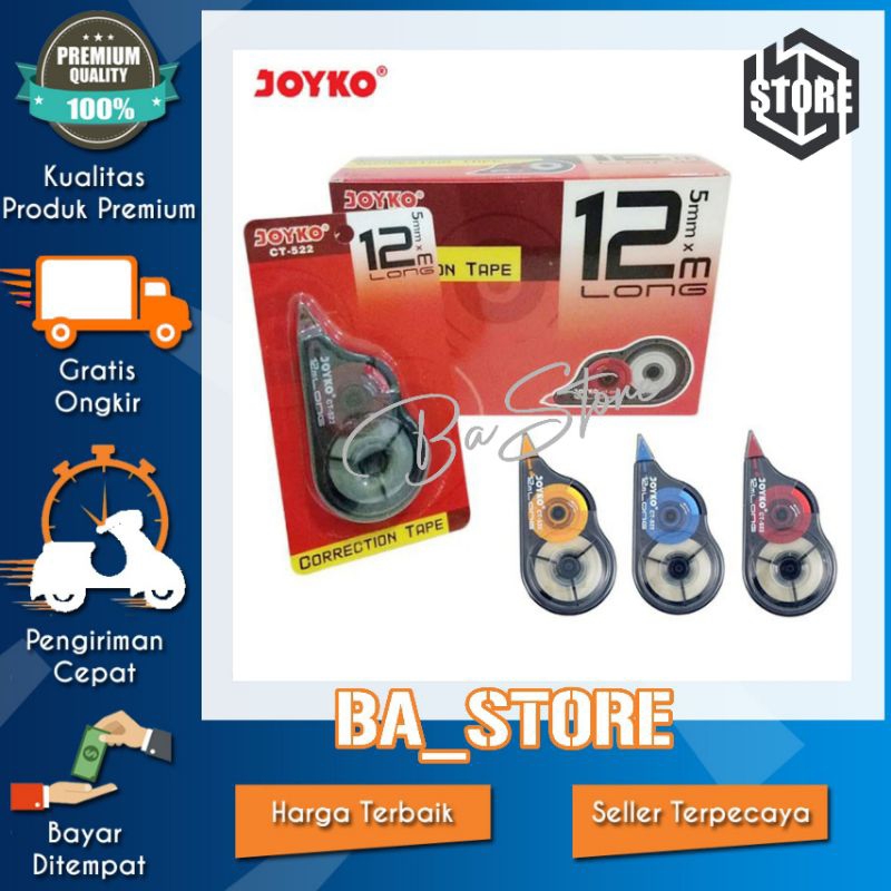 

STIPO TIPE EX KERTAS/CORRENTION TAPE JOYKO CT-522