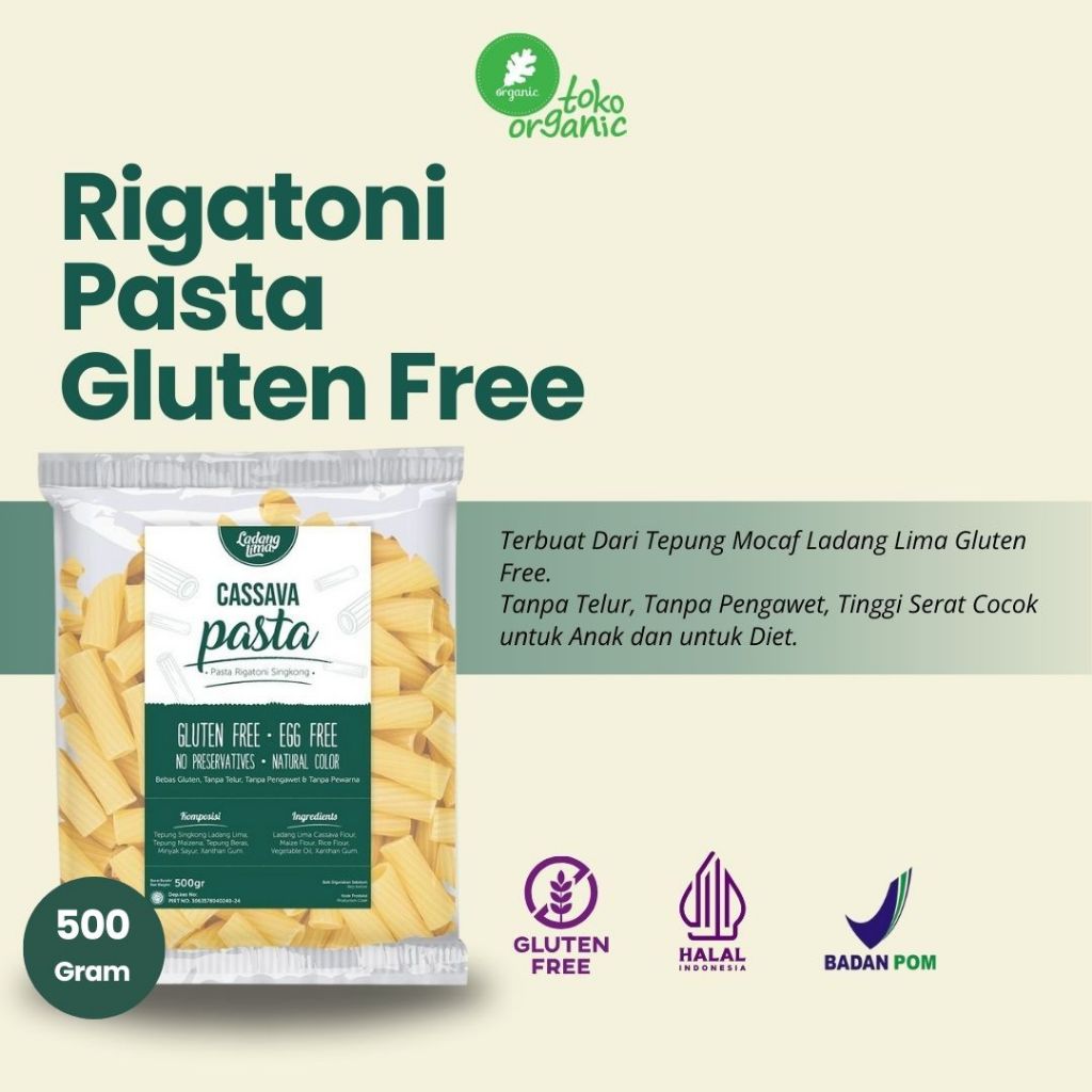 

Ladang Lima Cassava Pasta Rigatoni Gluten Free (500gr) Pasta Gluten Free Sehat, Pasta Instant Gluten Free