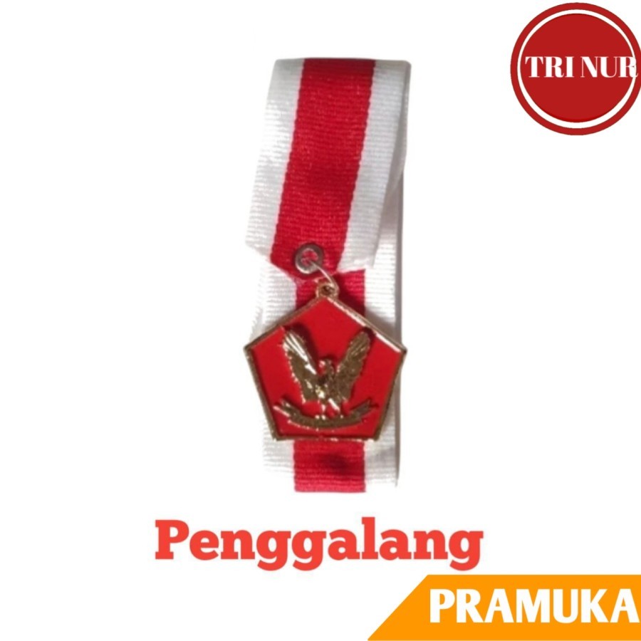 Medali Garuda Pramuka Logam Cor Merah (Penggalang)