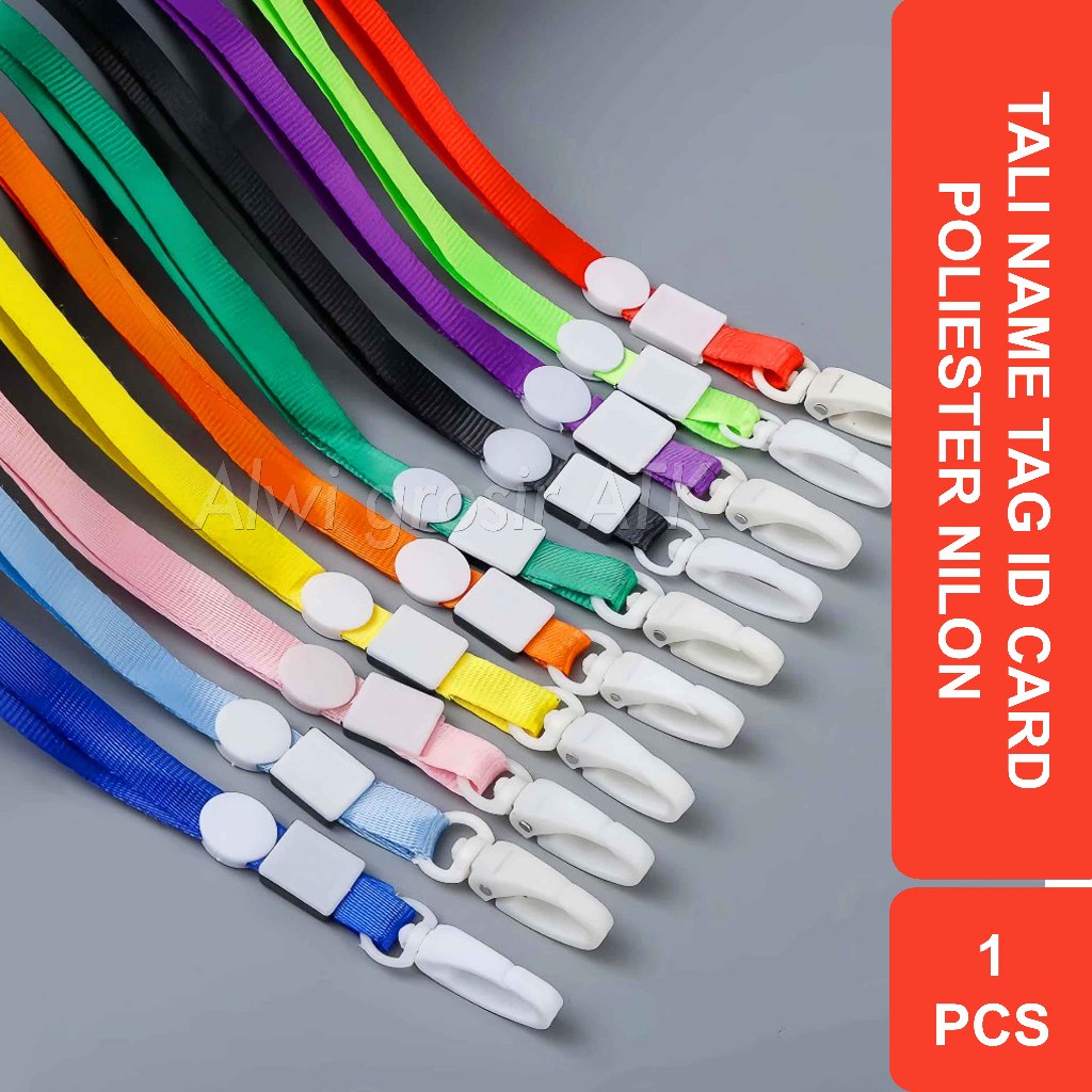 

Tali Name Tag Panitia / Tali Id Card / Tali Lanyard 1cm Nilon Premium | 1 Pcs