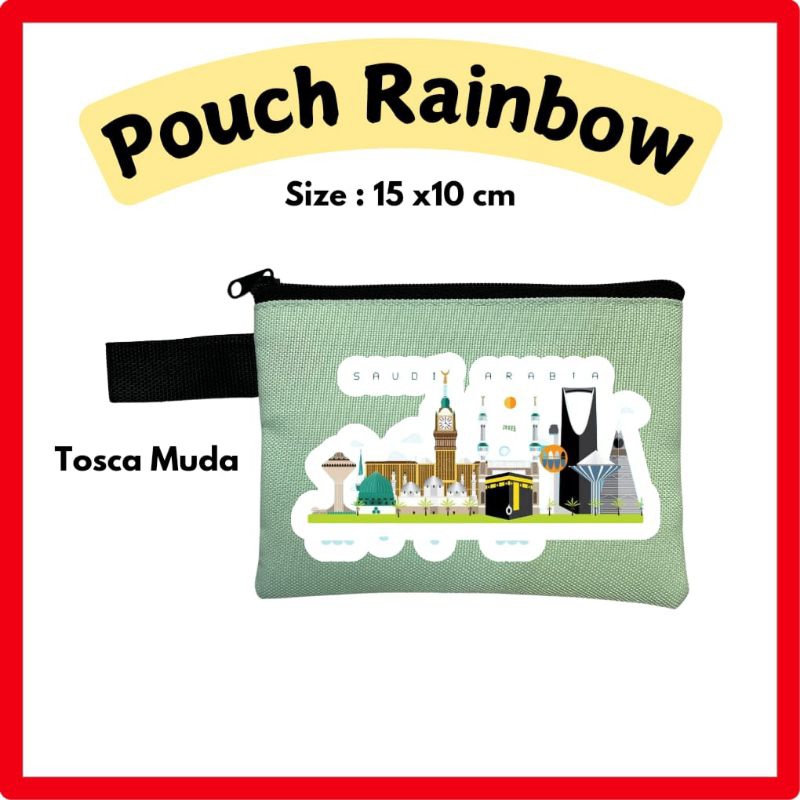 Souvenir Saudi Arabia Pouch Rainbow Oleh Oleh Murah Dompet Koin