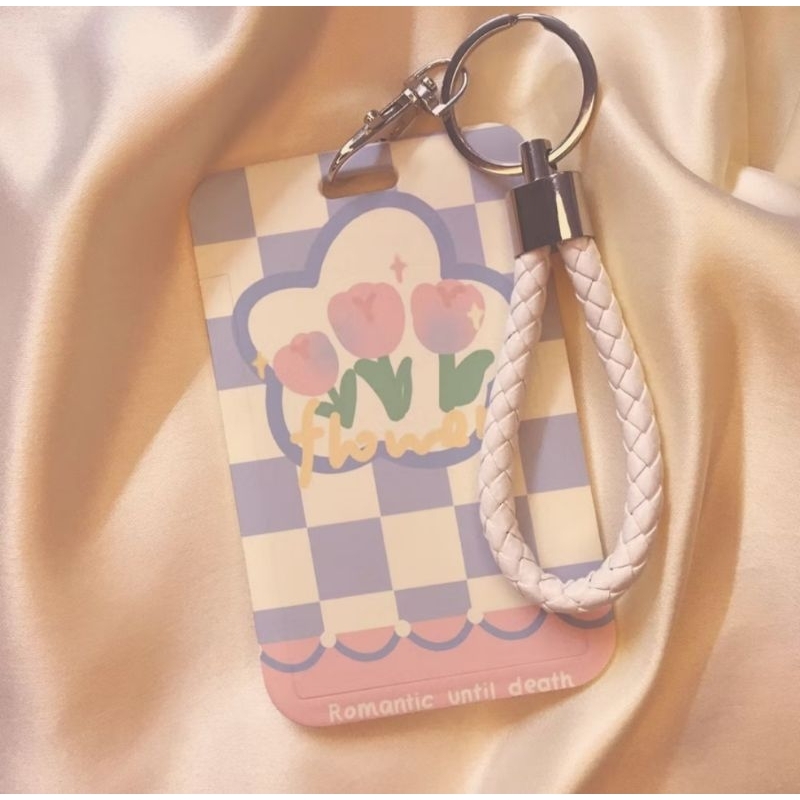 

[LARISSS] ATS ID CARD ACRYLIC HOLDER MOTIF KARAKTER LUCU TEMPAT KARTU PHOTOCARD PHOTO CARD FLOWER