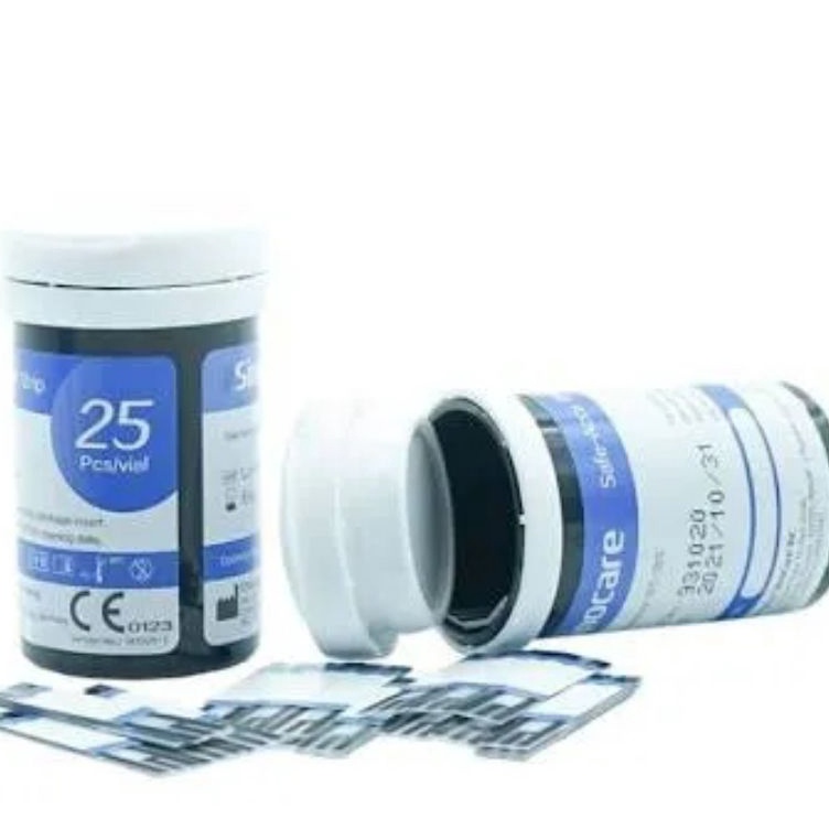 Produsen Resmi  SINOCARE SAFE ACCU STRIP TEST GULA DARAH  STRIP GULA DARAH  ALAT TES GULA DARAH  STI