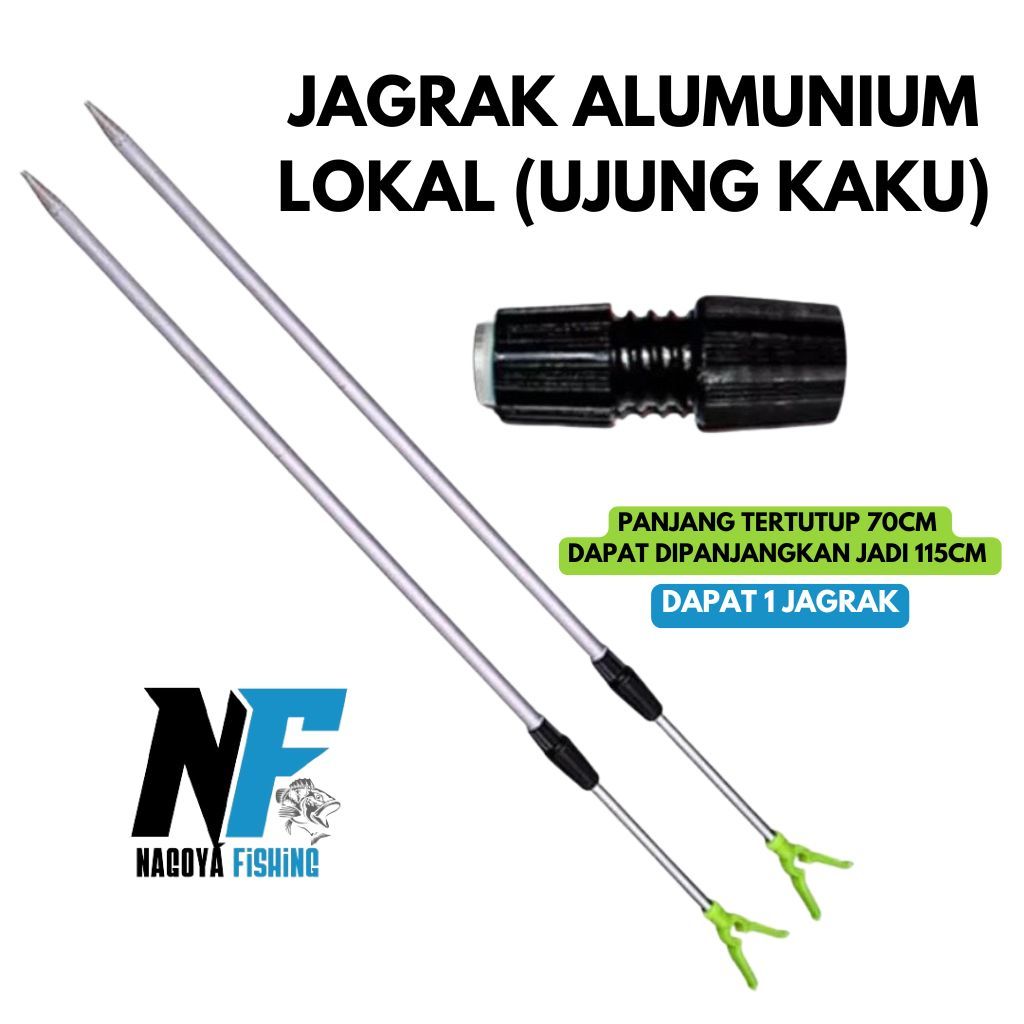 Penyangga Joran Congkok Tegek Portable Telescopic Aluminium Panjang 120cm