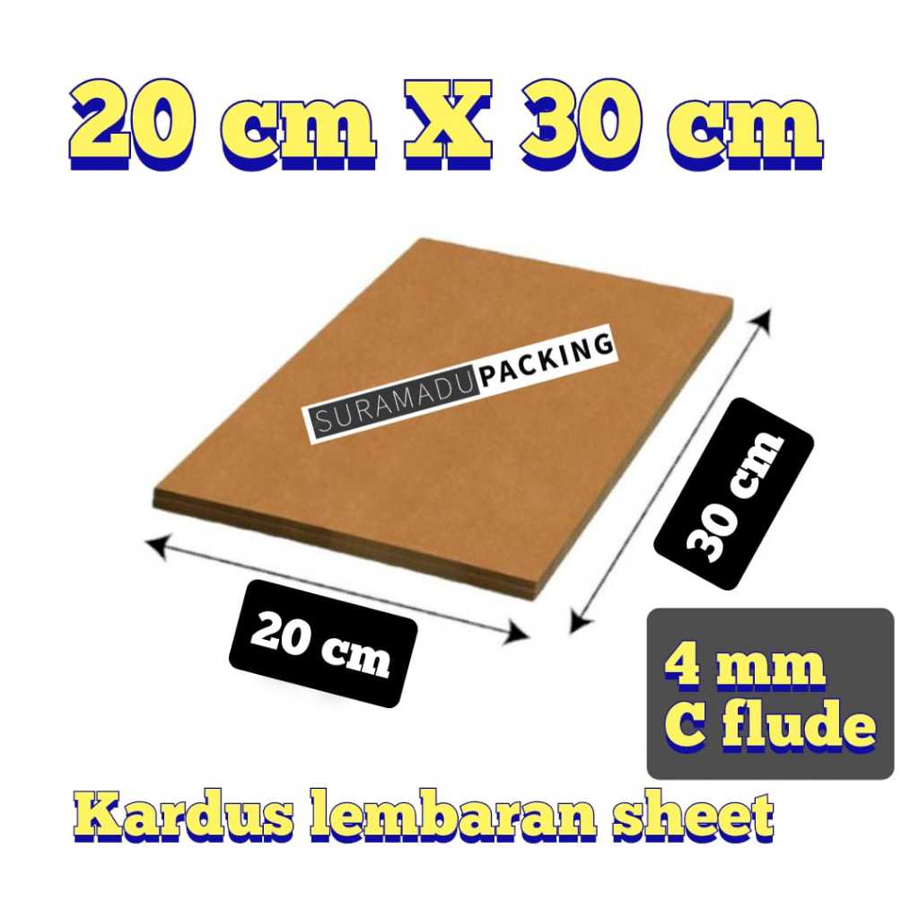 

KARDUS SHEET 20x30 cm 30x20 cm Kardus Lembaran Polos / Kardus Karton lembaran polos / Karton lembaran corrugated