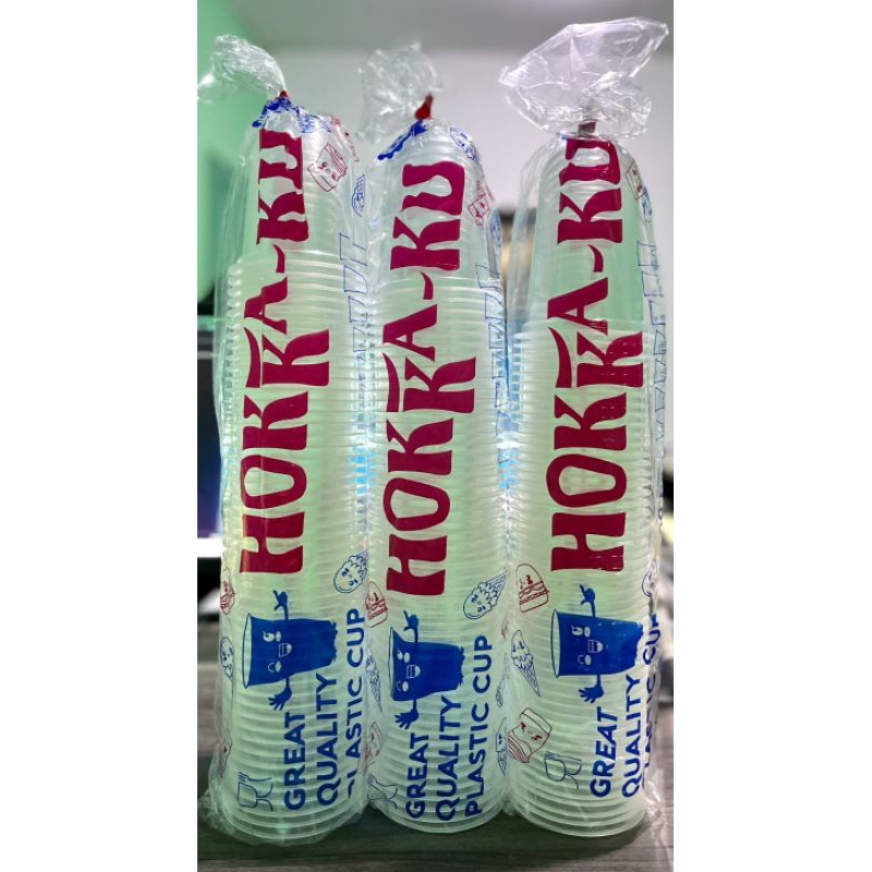 cup gelas oval ukuran 14oz HOKKA-KU//cup gelas minuman//gelas plastik//cup minuman//gelas oval//cup 