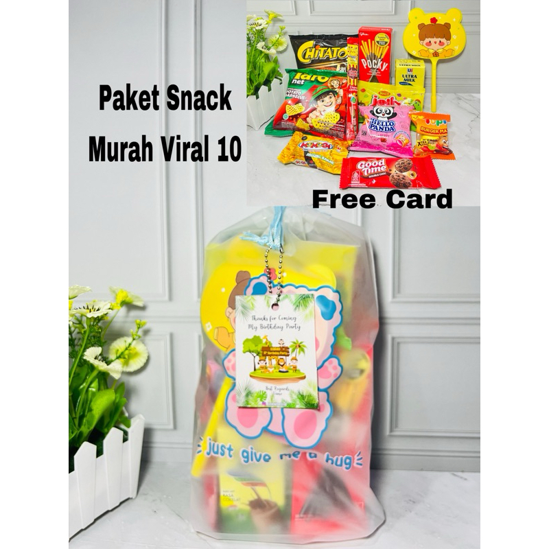 

Paket snack ulang tahun anak / souvenir ulang tahun / goodiebag ulang tahun / hampers birthday / snack viral