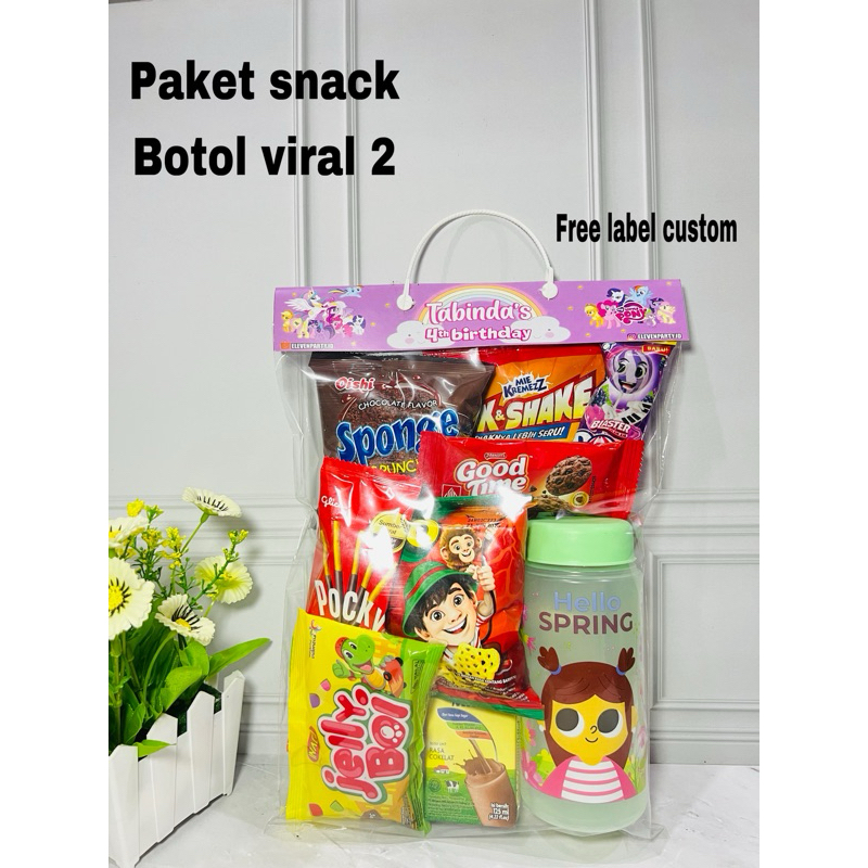 

Paket snack ulang tahun anak / souvenir ulang tahun / goodiebag ulang tahun / hampers birthday / snack viral