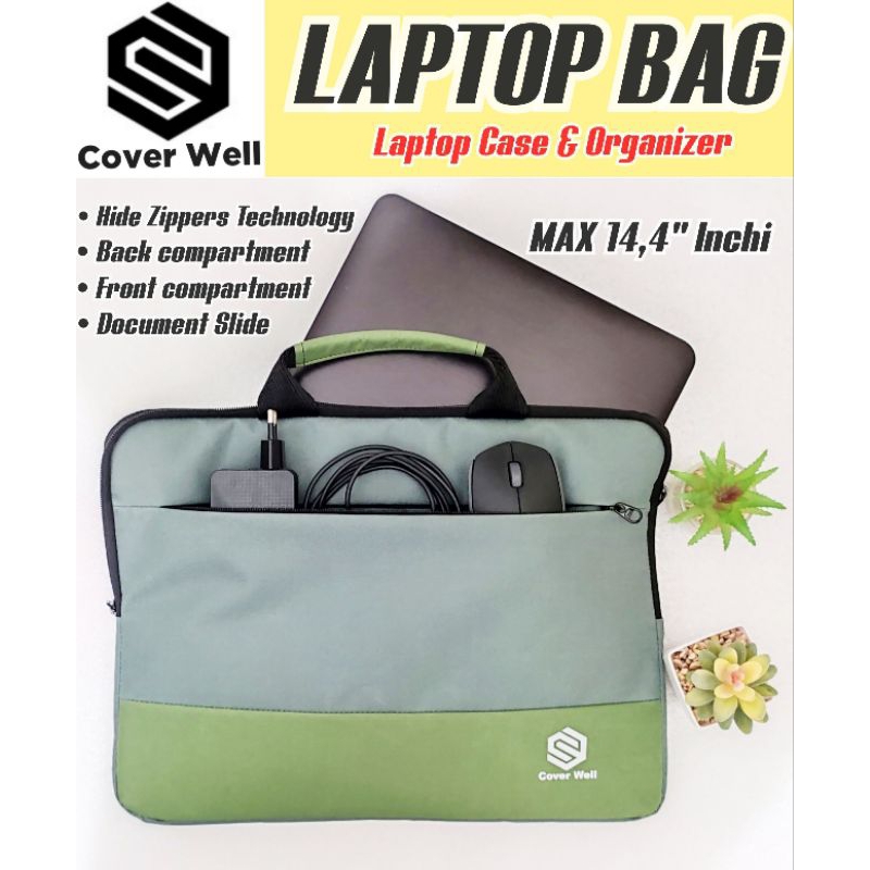 Tas Laptop Pria Wanita Notebook Tote Bag