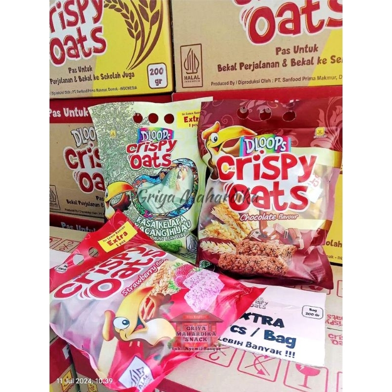 

Dloops Crispy Oats isi 20 pcs Snack Kiloan