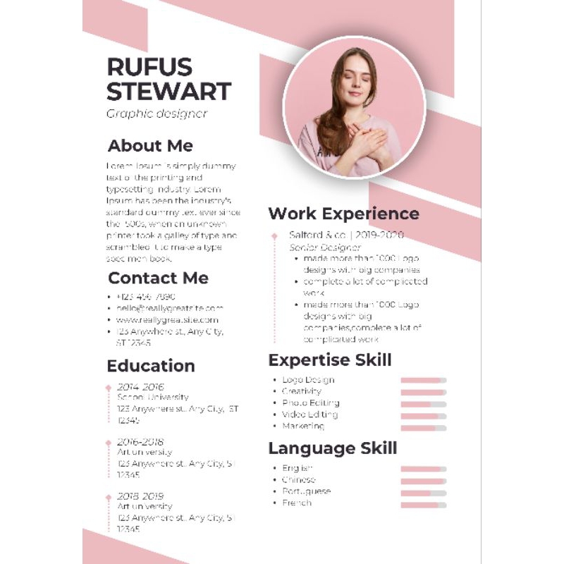 Jasa Desain Curriculum Vitae