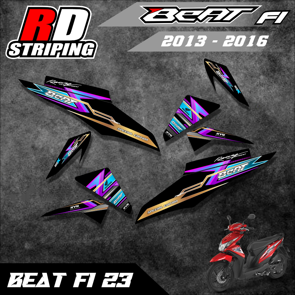 sticker striping beat fi 2013-2016 striping beat fi 2013 2014 2015 2016 variasi SUDAH DI CUTTING