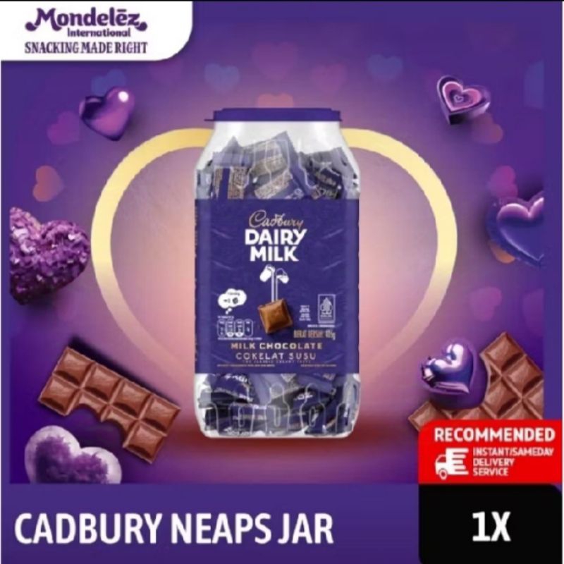 

Cadbury Dairy Milk Cokelat Neaps Jar Toples 405gr