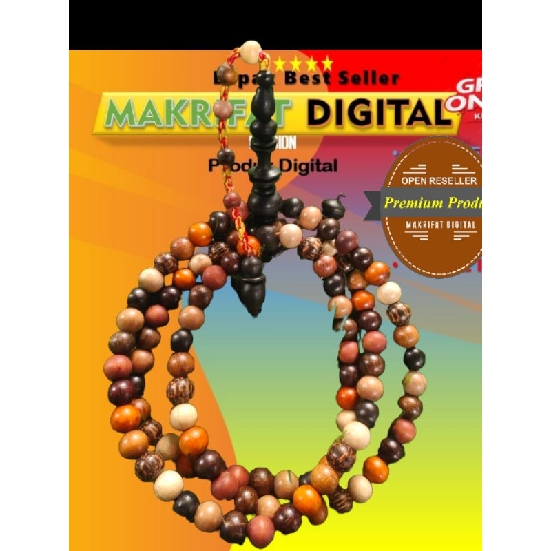 Tasbih Kombinasi KAYU BERTUAH 99 Ukuran 8 mm
