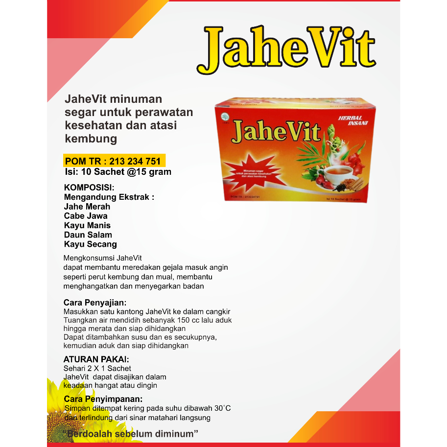 

JaheVit Herbal Insani untuk perawatan kesehatan dan atasi kembung