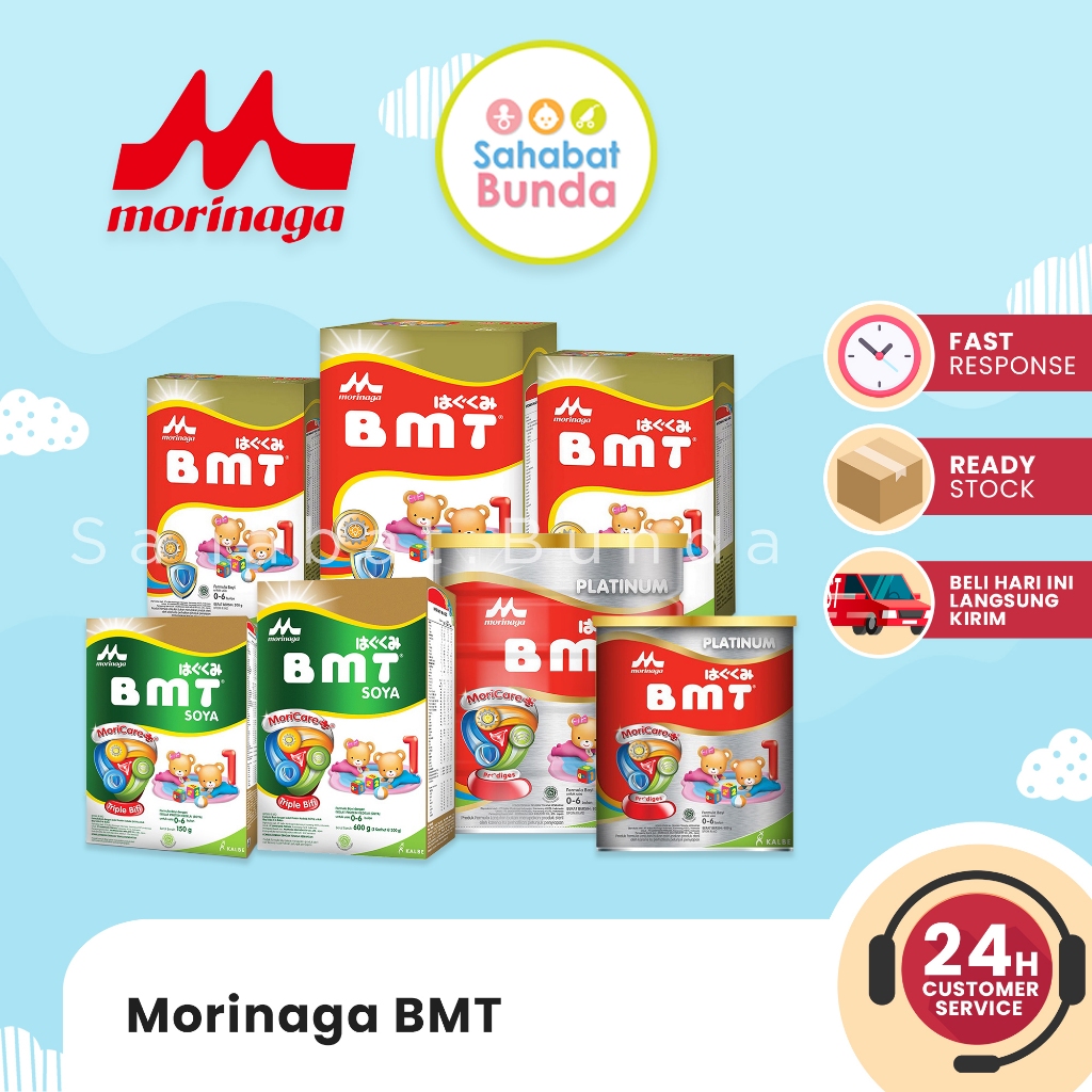 

MORINAGA BMT Soya / Gold / Platinum Susu Formula Anak Bayi