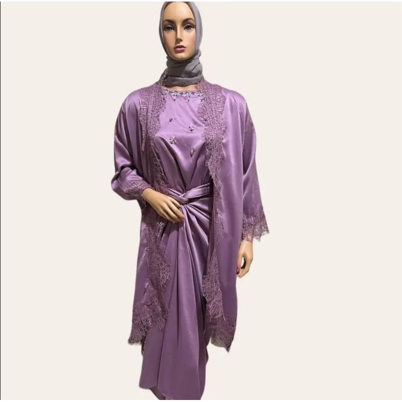 Baju Undangan / Kondangan / Bridesmaid / Payet Premium Lilac Preloved