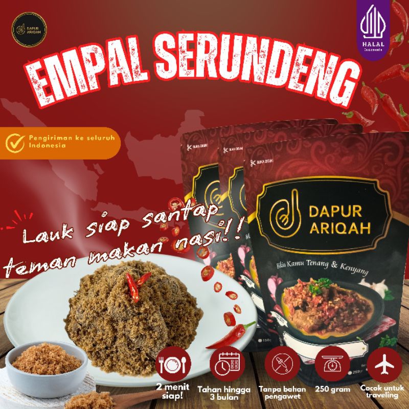 

Dapur Ariqah | Empal serundeng | Teman makan nasi | lauk siap saji | praktis