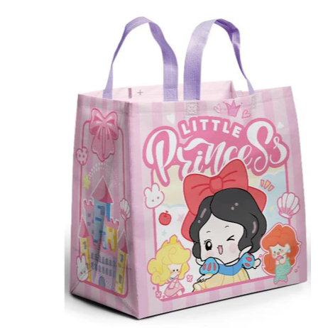 

TAS SPUNBOND GOODIE BAG LAMINASI BOX KARAKTER ULANG TAHUN 25x25x15 CM/TAS HAMPERS/TAS ULANG TAHUN MOTIF KARAKTER