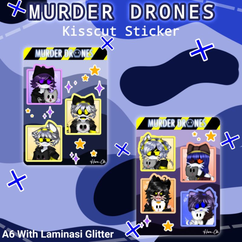 

[READY STOCK] Murder Drones kisscut sticker | fanmerch