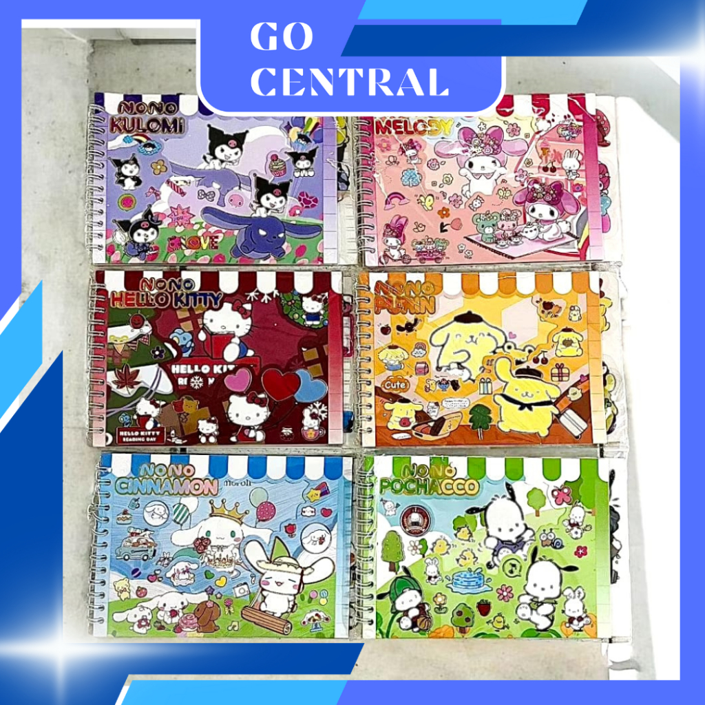 

GC Stiker Buku binder isi 10 Lembar Karakter Sanrio Momo Lucu Sticker NoteBook