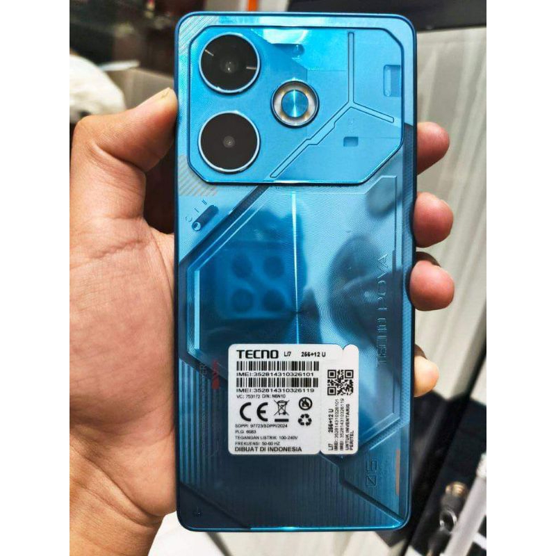 TECNO POVA 6 12/256 BLUE SECOND LIKENEW