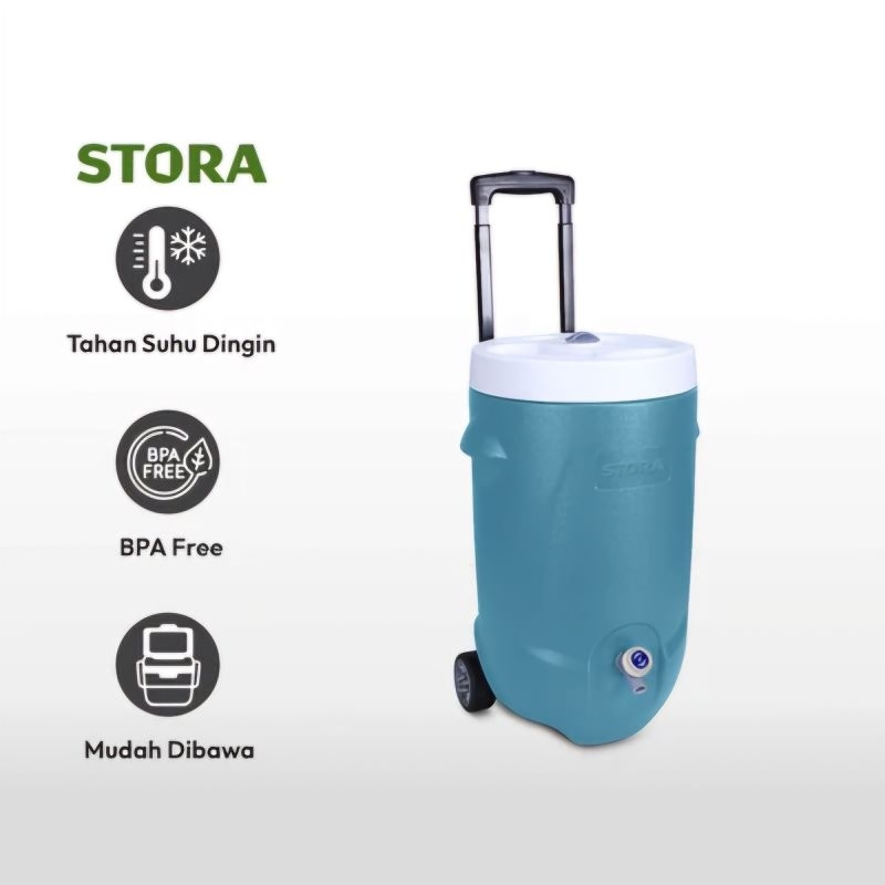 Stora Cooler Box Pendingin Dengan Roda 20 L