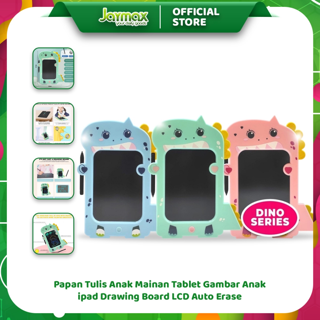 Papan Tulis Anak Mainan Tablet Gambar Anak ipad Drawing Board LCD Auto Erase
