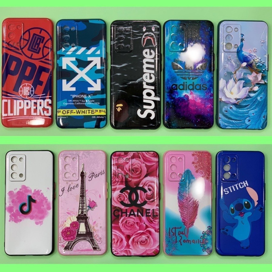 Case Realme 7i Realme C11 C17 C25 C21Y C21 C20 Casing Corak Kilat Case Motif Karakter