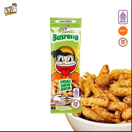 

Snack Stik Basreng Pedas Daun Jeruk Cemilan 25gr