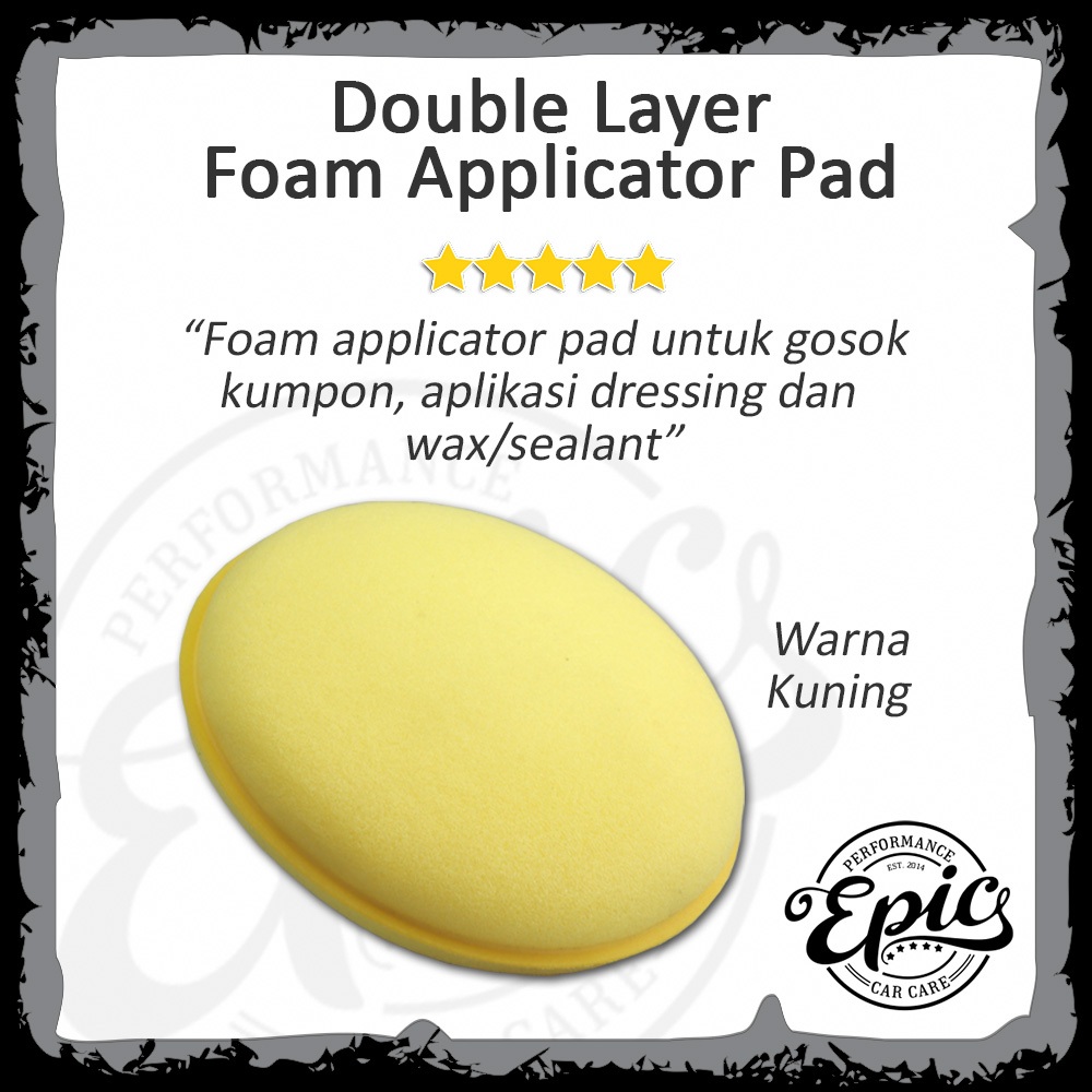 Busa Applicator Pad Untuk Wax dan Kumpon Double LayerWax Mobil Penghitam Mobil Pengkilap Cat