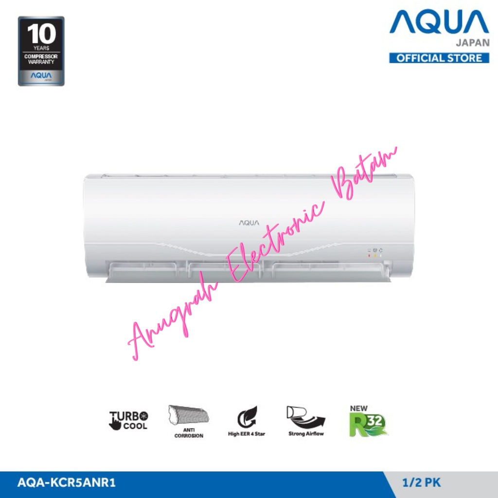 AC 1/2 pk Low Watt AQUA AQA-KCR5ANPC 320 watt Turbo Cool BATAM