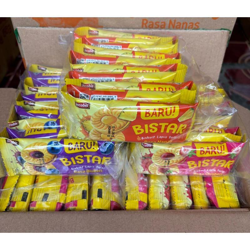 

agen distributor makanan ringan snack cemilan anak ultah biskuit bistar lapis selai stroberi blueberry nanas pack murah