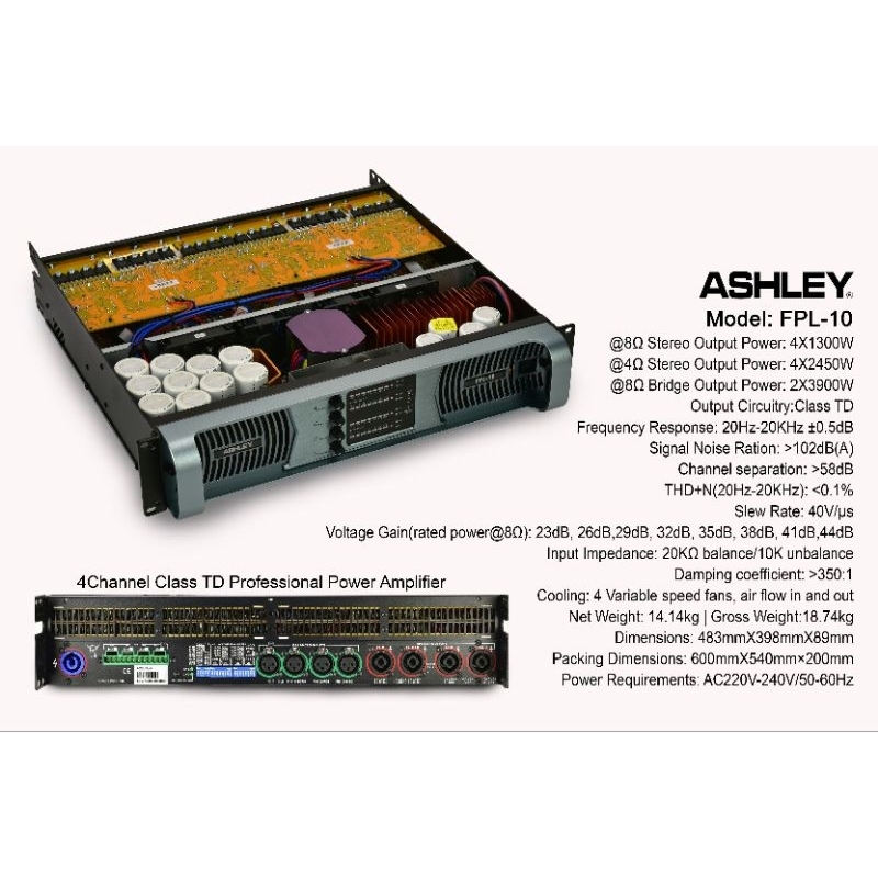 ashley power 4ch FPL10