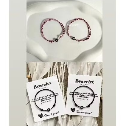 TERMURAH Gelang tali huruf gelang tridatu huruf couple
